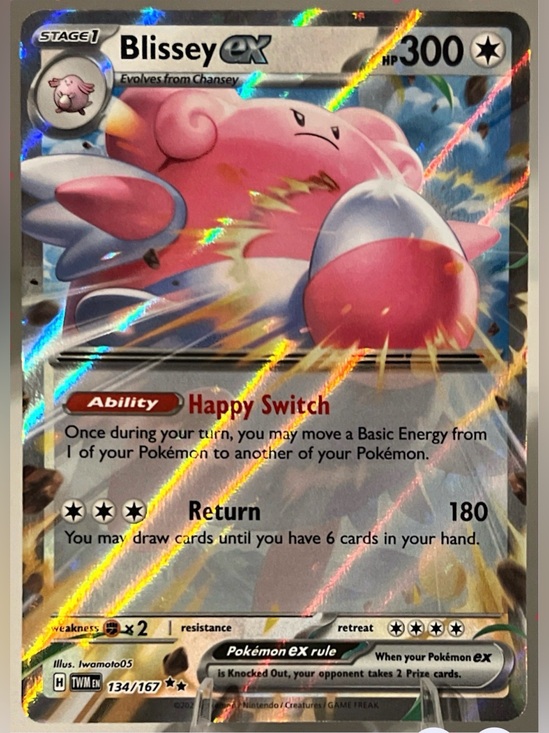Pokemon Other - Pokémon TCG: Twilight Masquerade- BLISSEY EX 134/167 NM